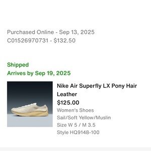 Nike Air Superfly LX in Sail and Yellow